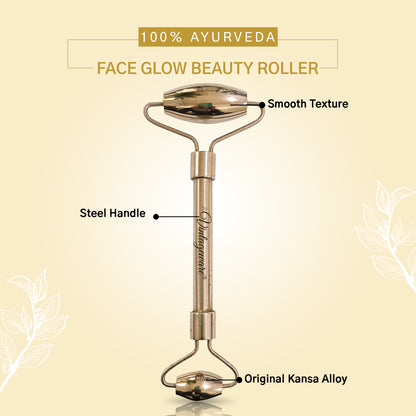 Kansa Face Roller Scraping With Steel Handle - Vintageware