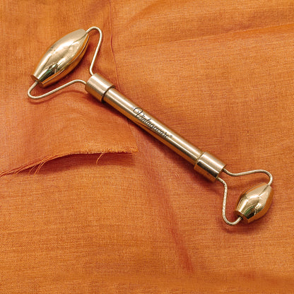 Kansa Face Roller Scraping With Steel Handle - Vintageware