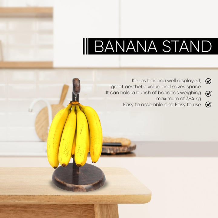 Multipurpose Wooden Stand (Round Base With Pointed Top) - Vintageware