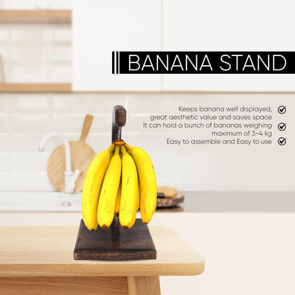 Multipurpose Wooden Stand (Square Base) - Vintageware