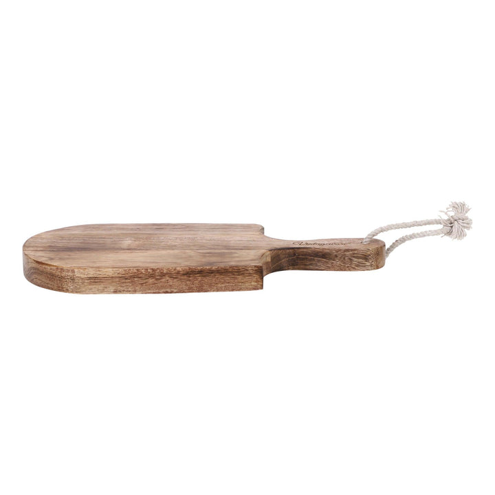 Handcrafted Wooden Chopping Board With Handle (Large) - Vintageware