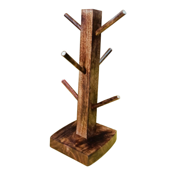 Handcrafted Tree Shape Mug Cup Holder Stand - Vintageware