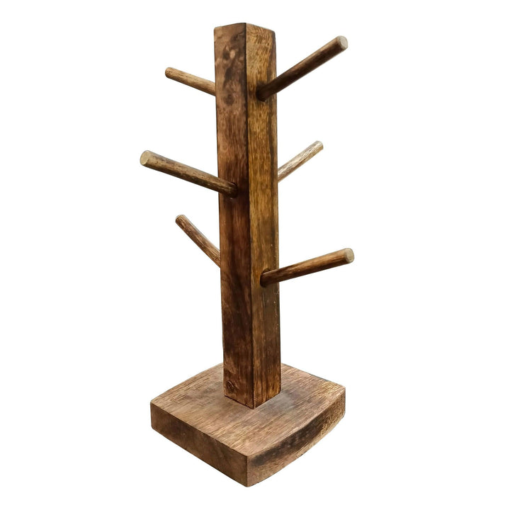 Handcrafted Tree Shape Mug Cup Holder Stand - Vintageware