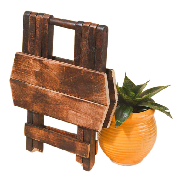 Multipurpose Wooden Foldable Planter Stand