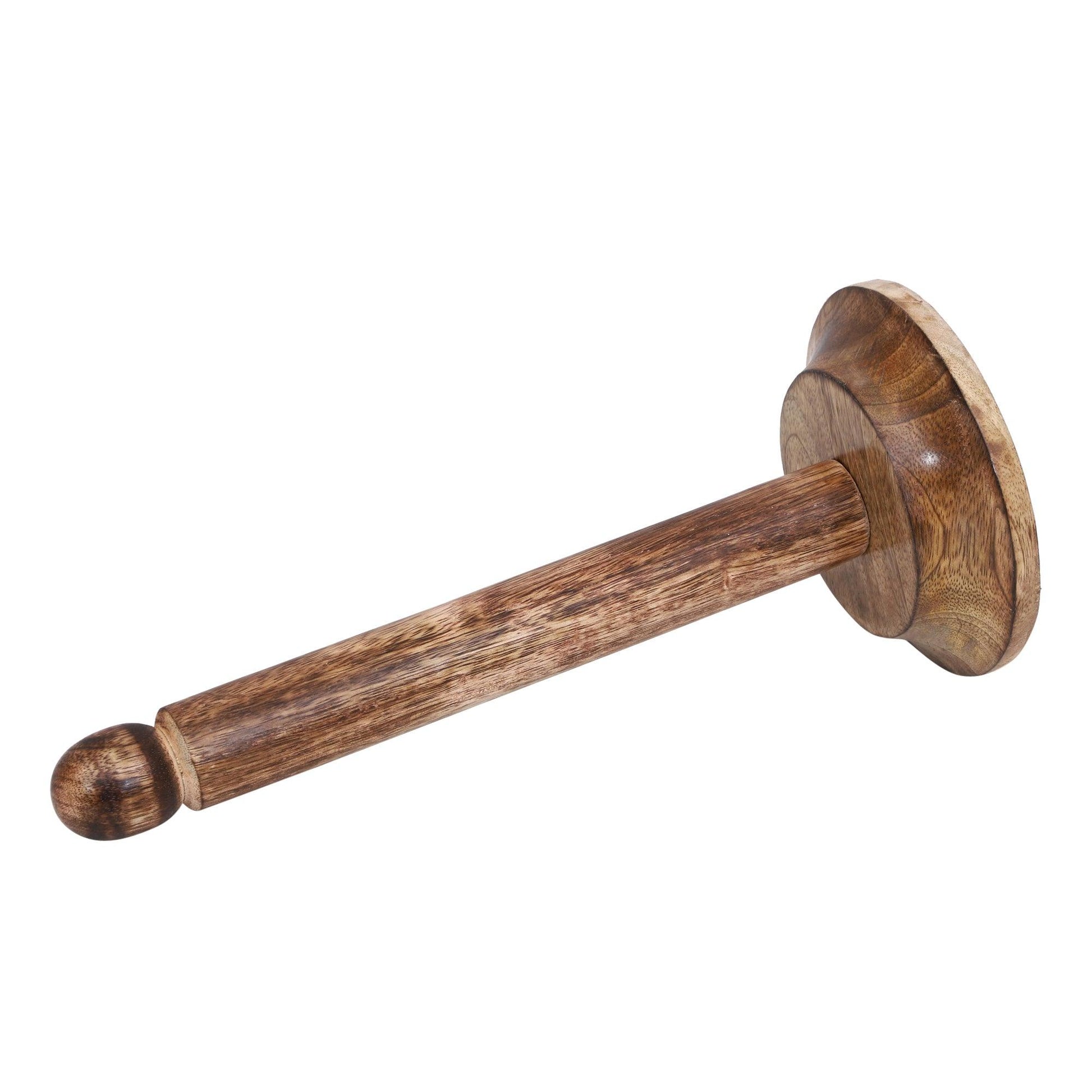 Wooden Tissue Roll Stand (Round Top) - Vintageware