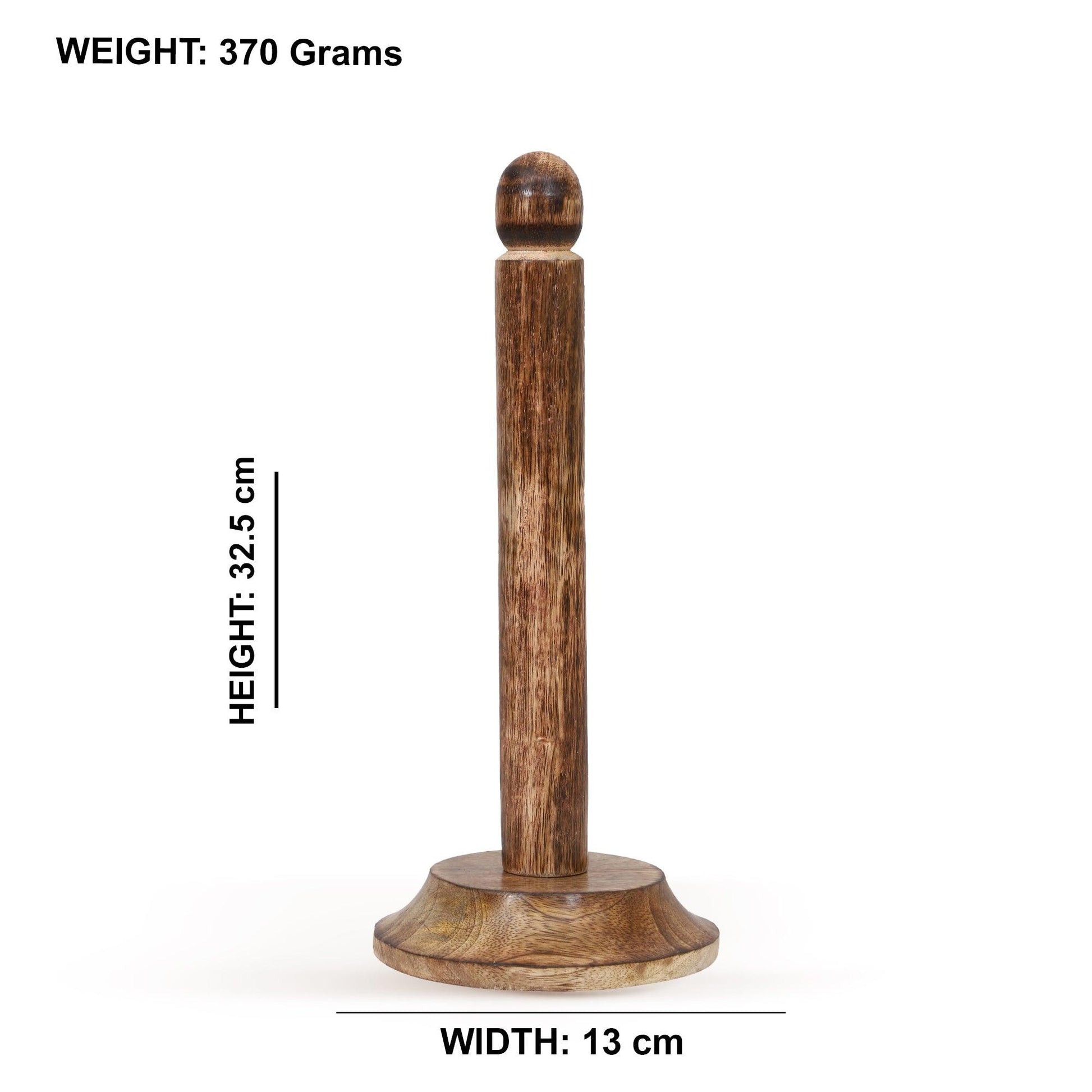 Wooden Tissue Roll Stand (Round Top) - Vintageware