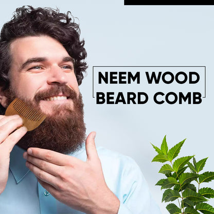 Neem Wood Beard Comb Vintageware