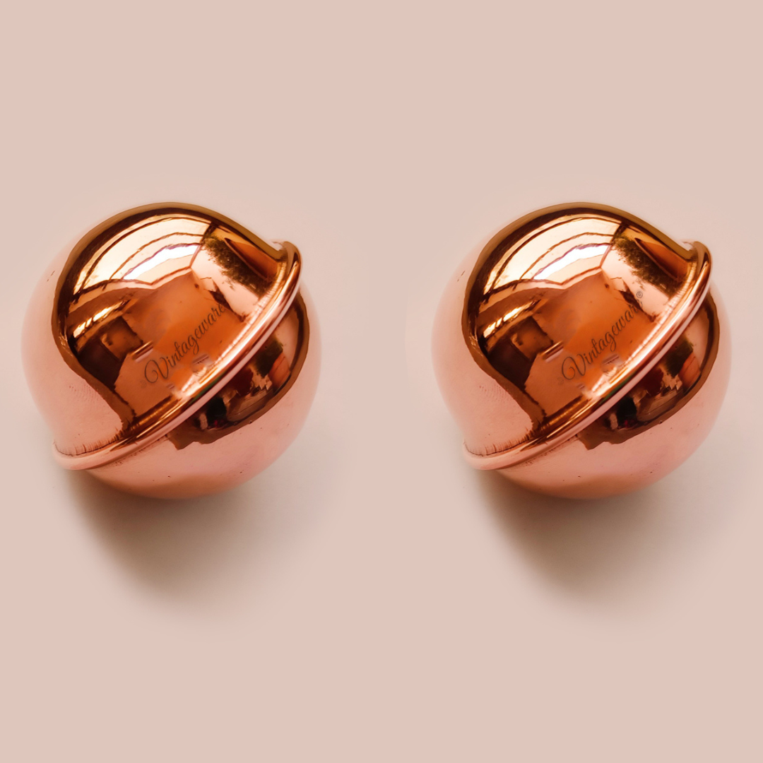 Vintageware® Ayurvedic Copper Ball for Water Purification – 100% Pure Copper, Small Round Design