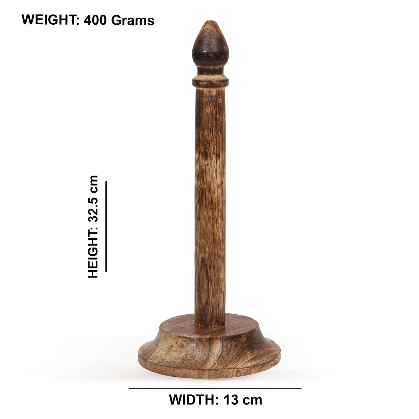 Wooden Tissue Roll Stand (Conical Top) - Vintageware