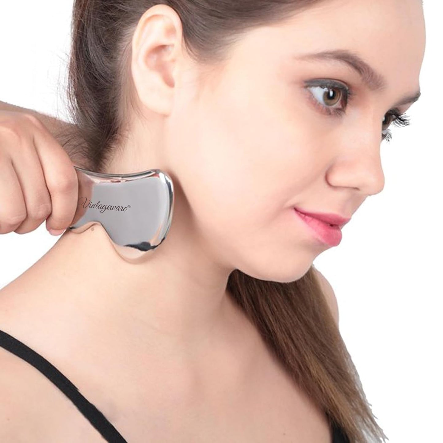 Steel Gua Sha Tool with Kansa Wand