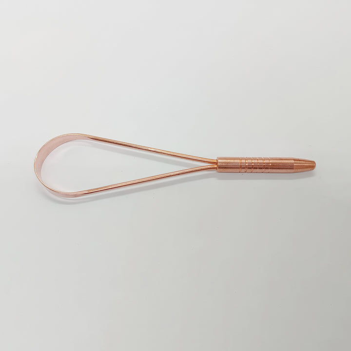 Traditional copper tongue cleaner for daily detox