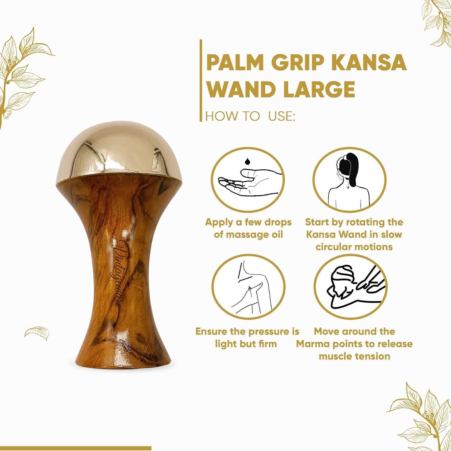 Using Vintageware® Kansa Wand and Kansa Comb together for holistic skincare and relaxation