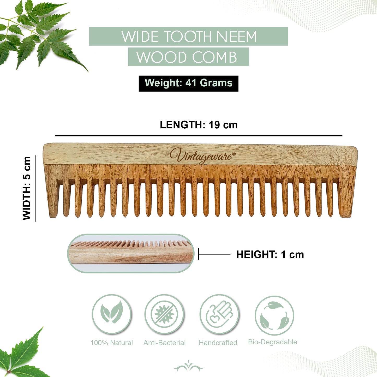 original neem wood comb