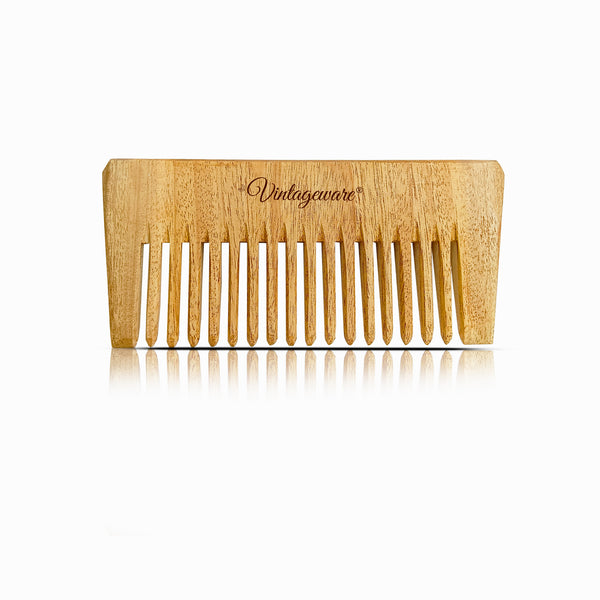 Neem Wood Shampoo Comb - Vintageware