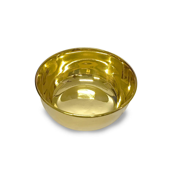 Pure Brass Plain Design Bowl (Katori, Set of 6) - Vintageware