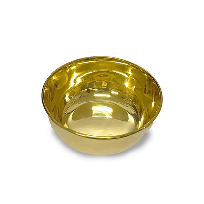 Pure Brass Plain Design Bowl (Katori, Set of 6) - Vintageware