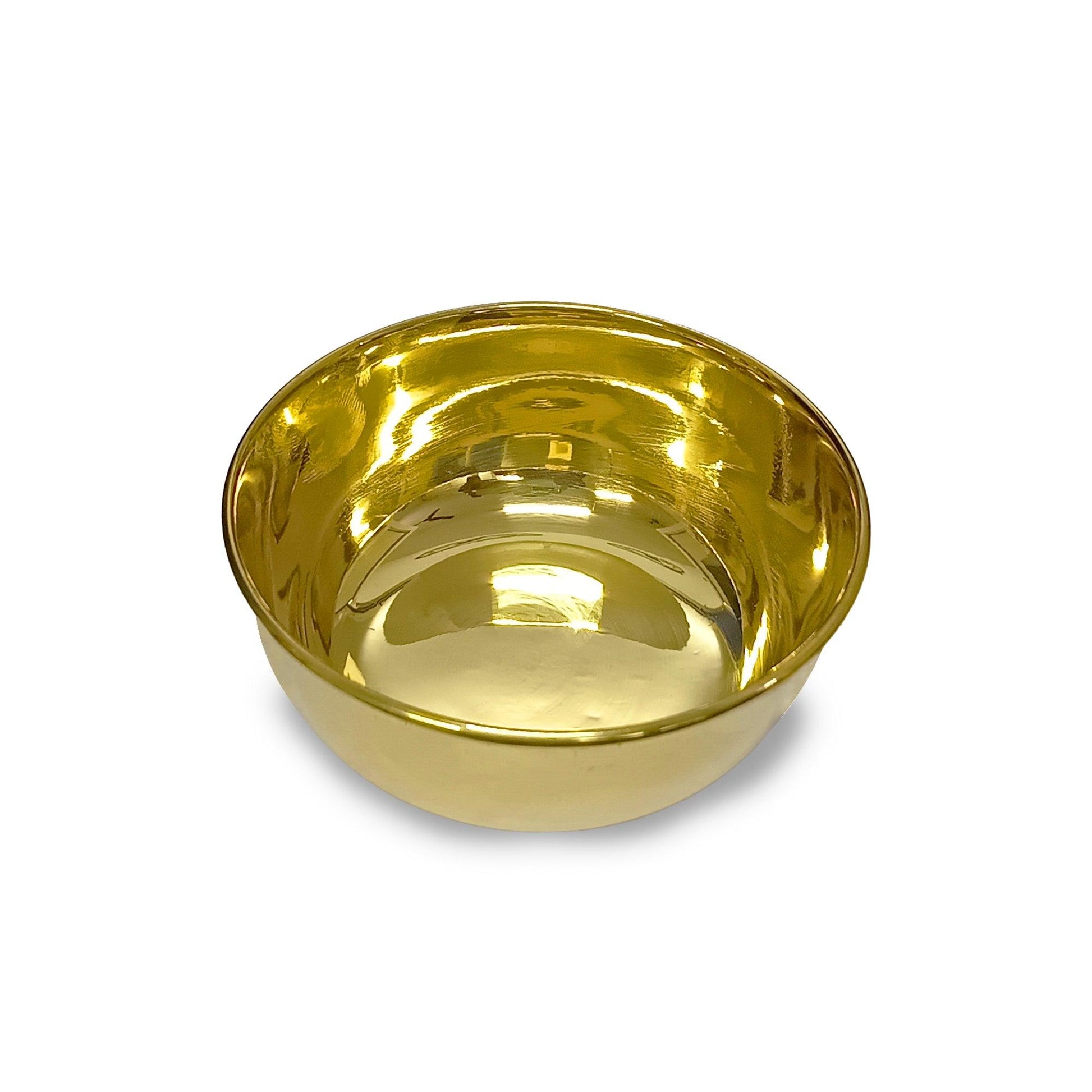 Pure Brass Plain Design Bowl (Katori, Set of 12) - Vintageware