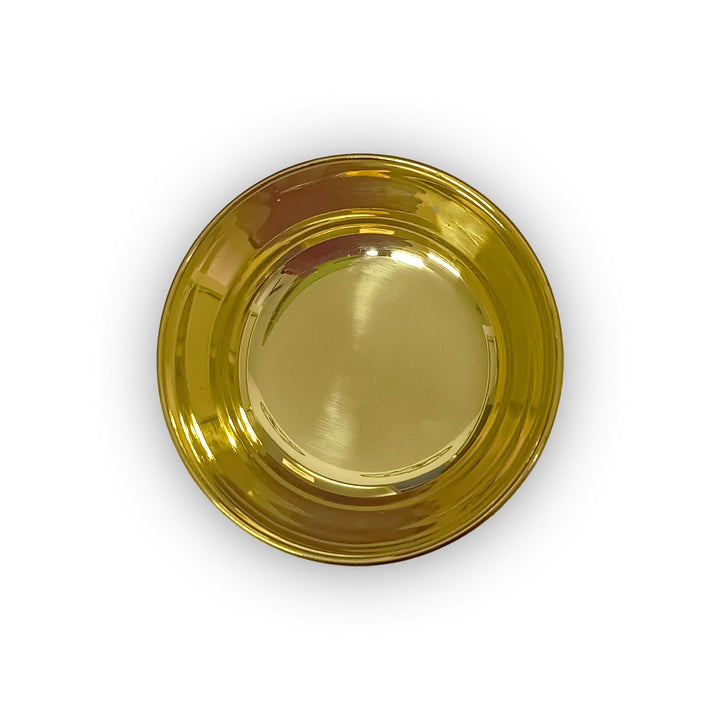 Pure Brass Plain Design Bowl (Katori, Set of 6) - Vintageware