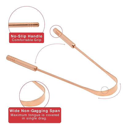 Ayurvedic Copper Tongue Cleaner For Hygiene - Vintageware