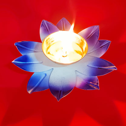 Brass Lotus Diya For Puja - Vintageware