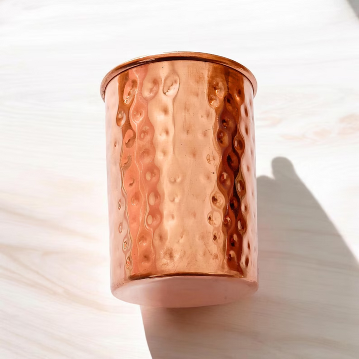 Vintageware® Copper Glass Hammered