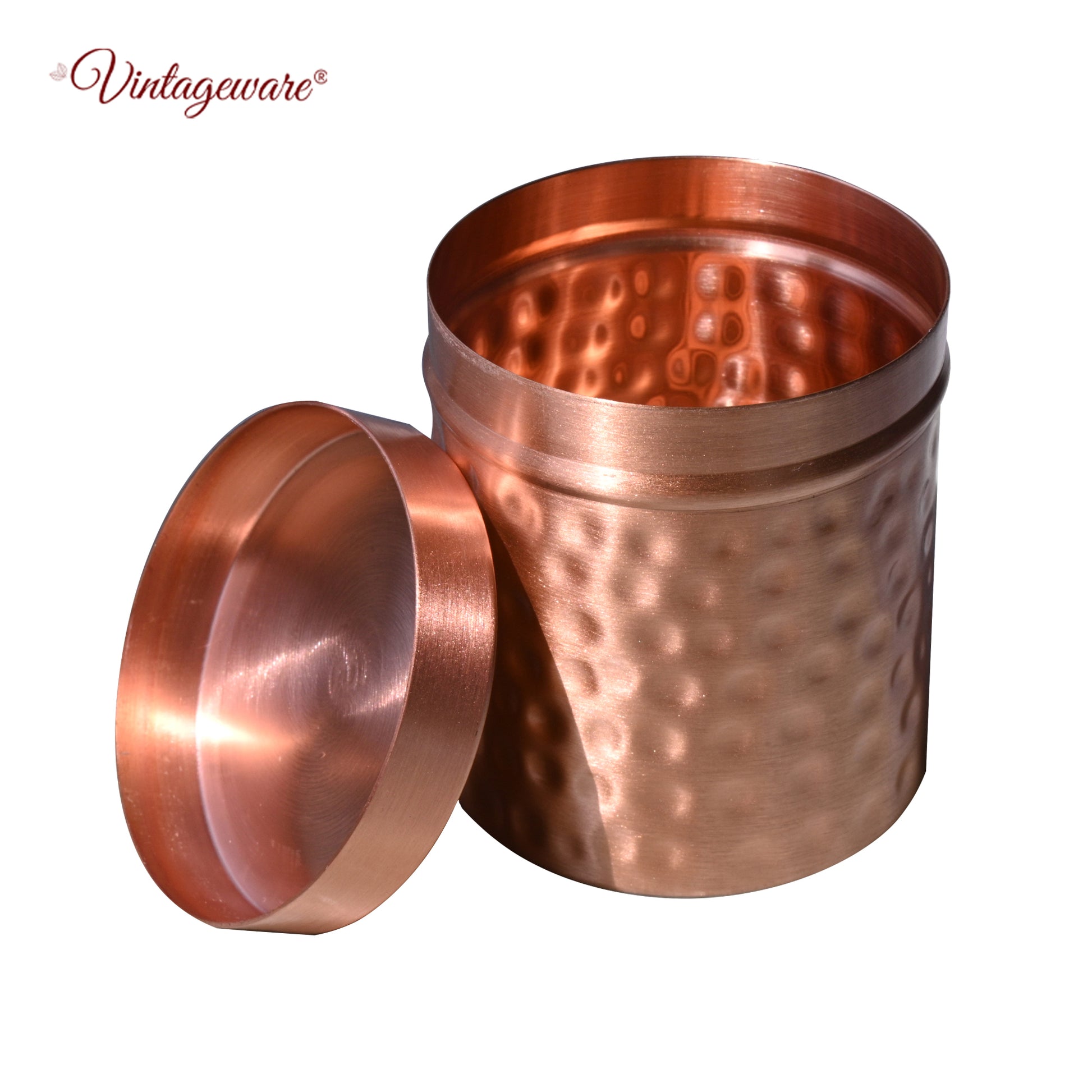 copper container with lid