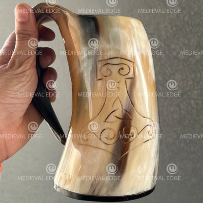 beer horn mug
