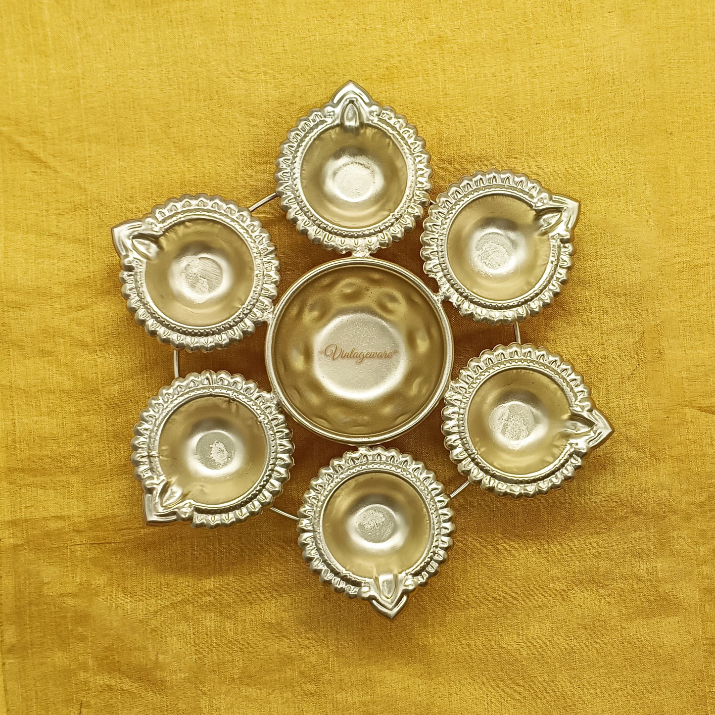 Decorative Urli Bowl With Oil Diya for Festivals