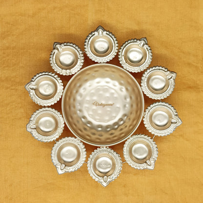 Beautiful Brass Medium Urli Diya For Home and Temple