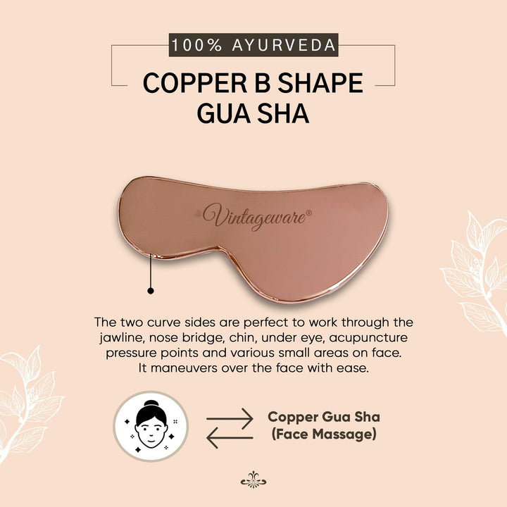 copper B shape gua sha 