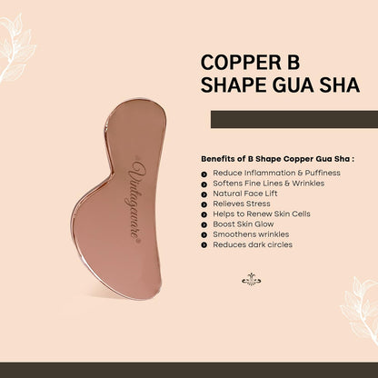 Copper gua sha b shape
