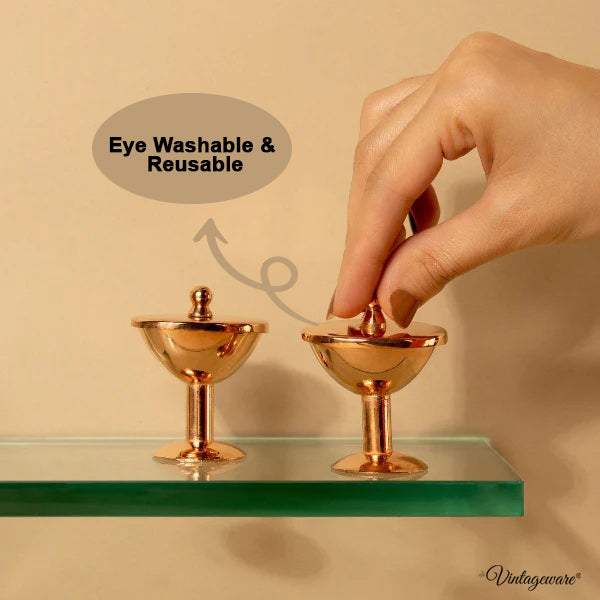 copper eye wash cup