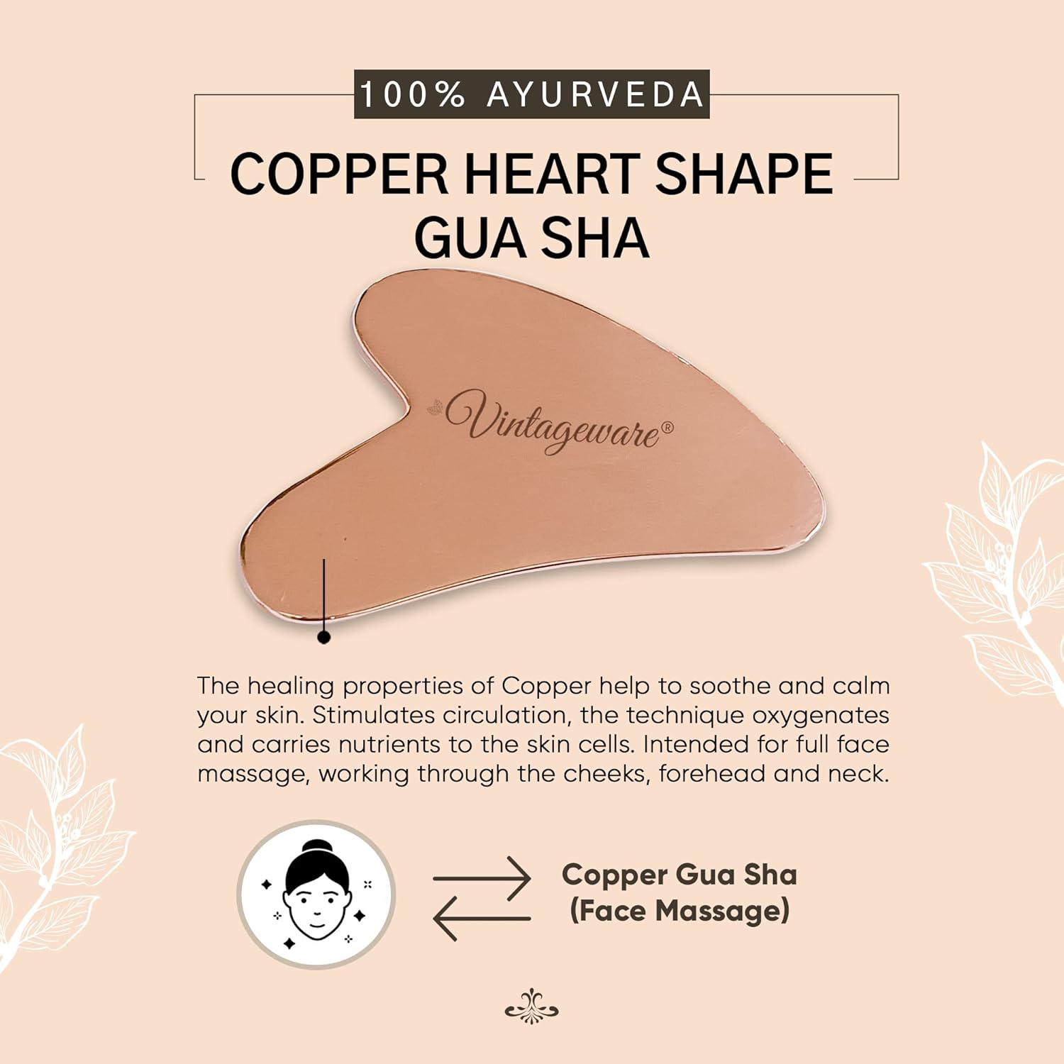 Gua Sha Tool Copper