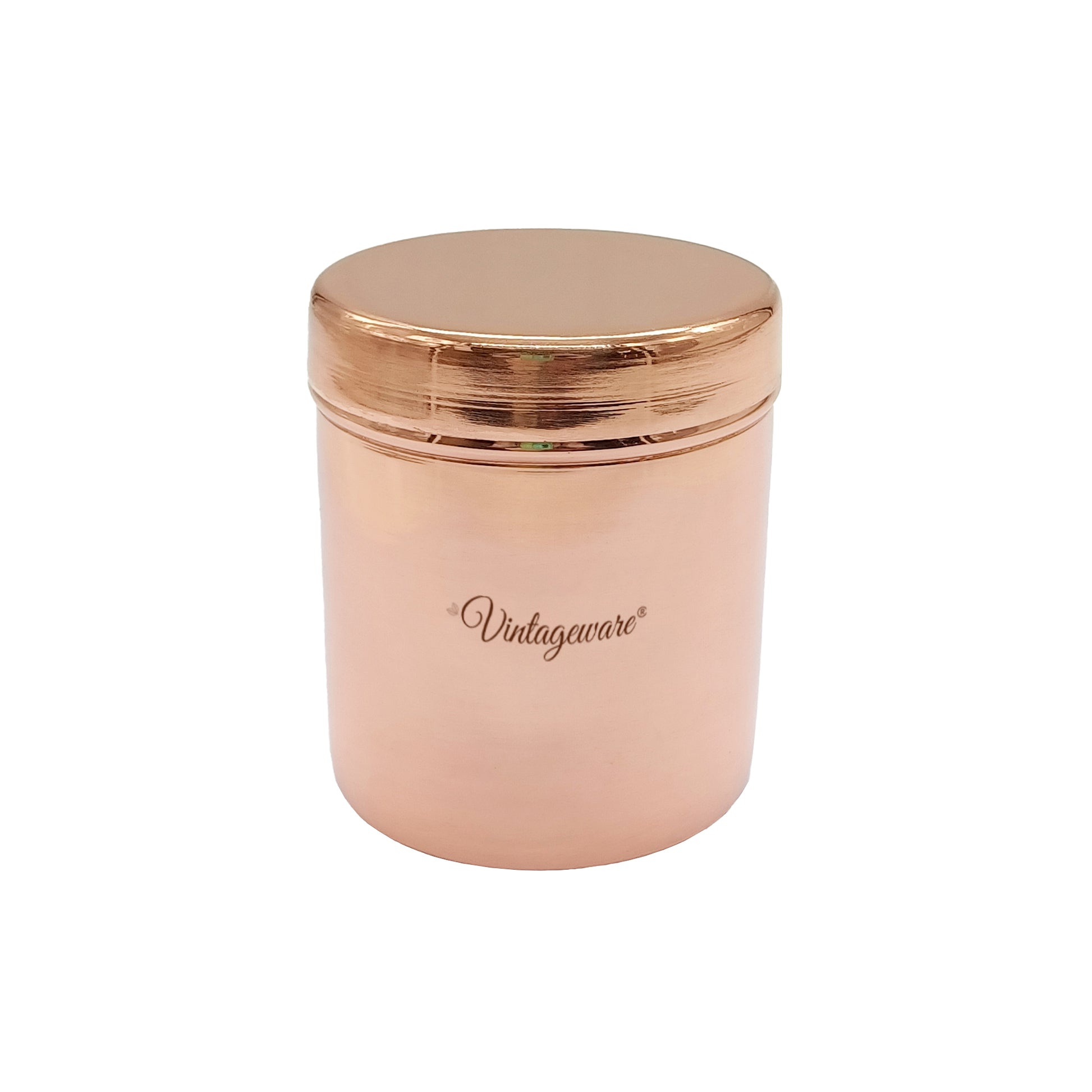 copper jar with lid