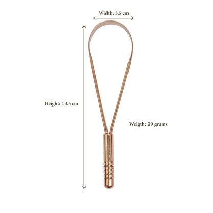 copper tongue cleaner for oral hygiene