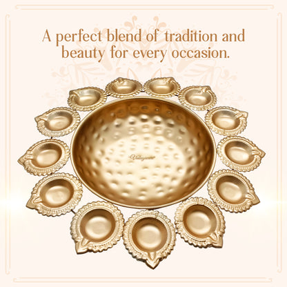 Large Urli Diya For Celebrating Diwali And Other Festivals