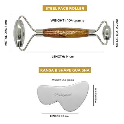 face roller and gua sha set