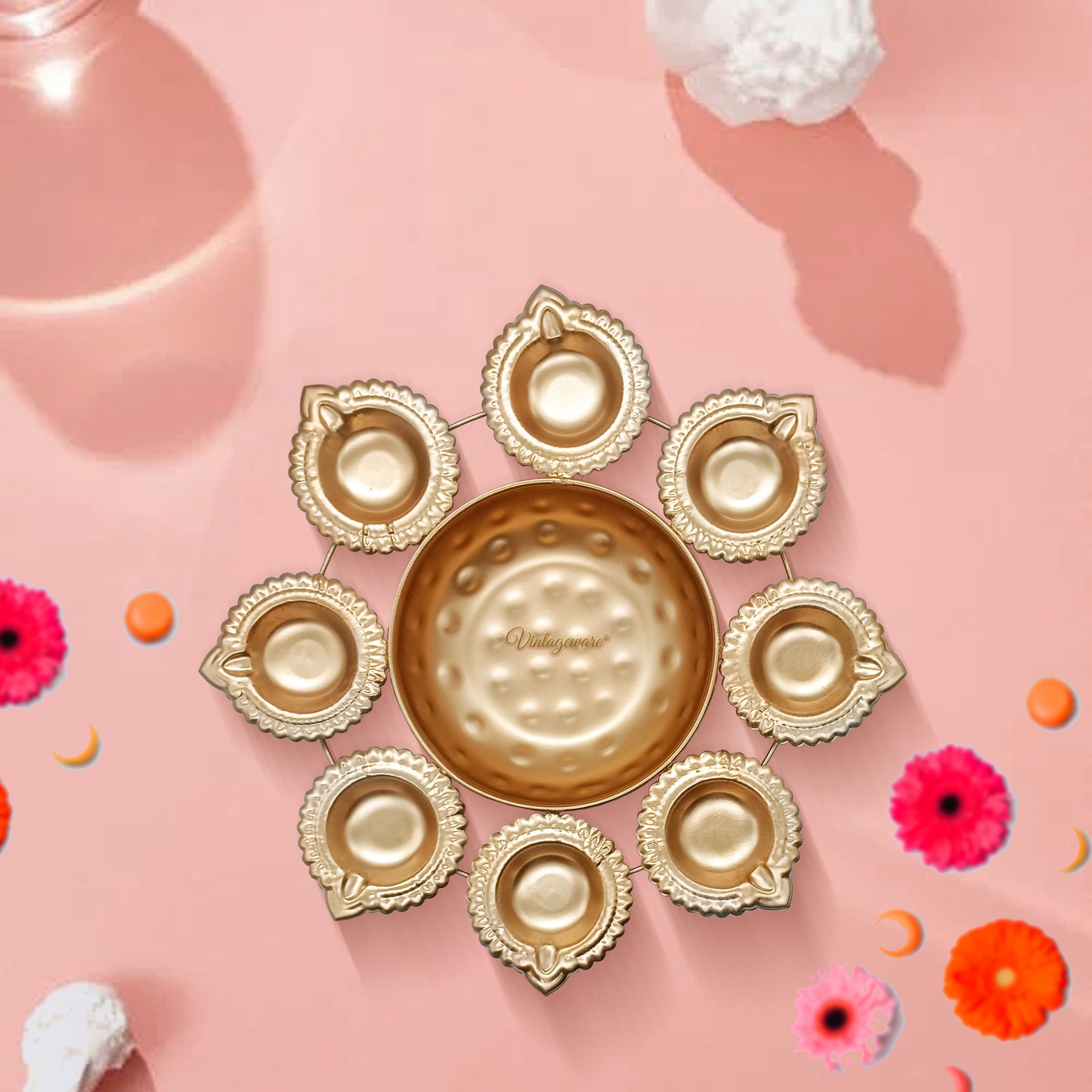 Urli Diya With Multiple Diyas – Perfect For Festive Vibes