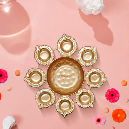 Urli Diya With Multiple Diyas – Perfect For Festive Vibes