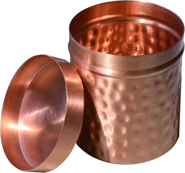 hammered copper jar