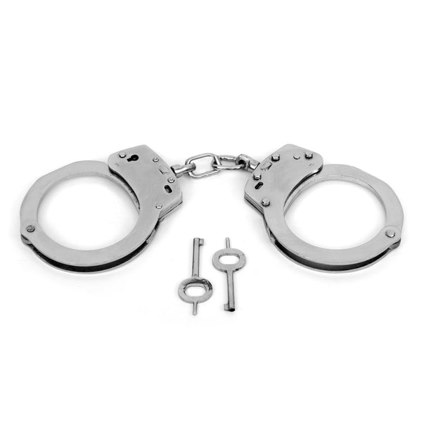 Carbon Steel Toy Handcuff Hathkadi with 2 Keys for Police, Theatre, Role Play, Movie, Drama Or Stage Performance
