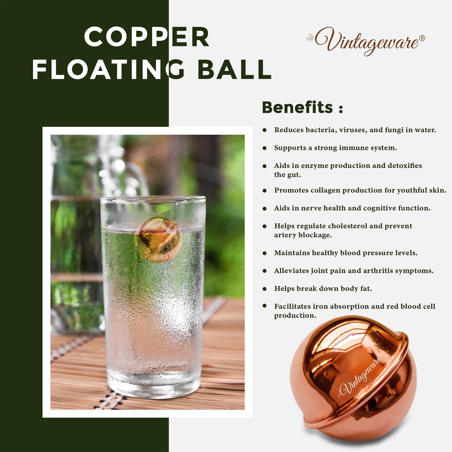 copper ball for waterpurifcation