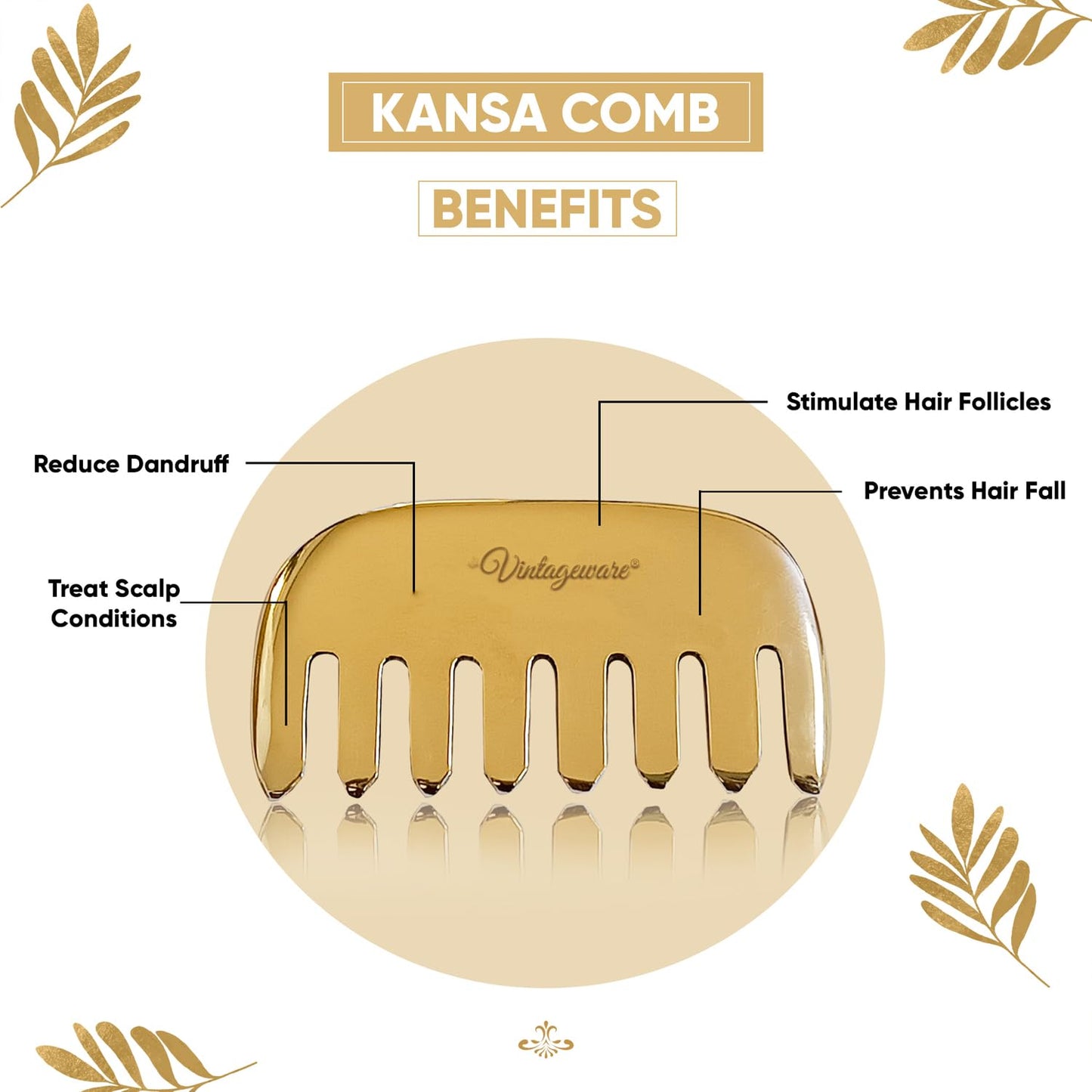 kansa comb for scalp massage and hair growth