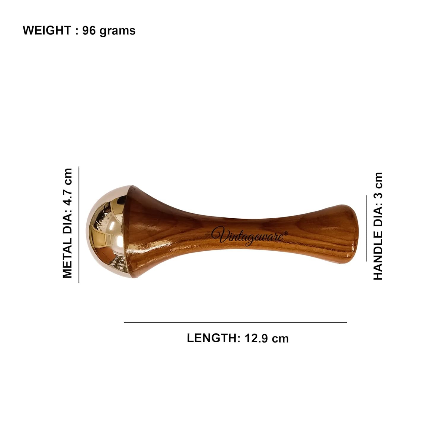 kansa wand face massage on cheeks