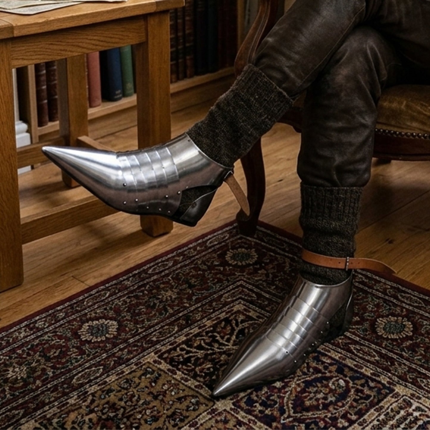 medieval footwear armor