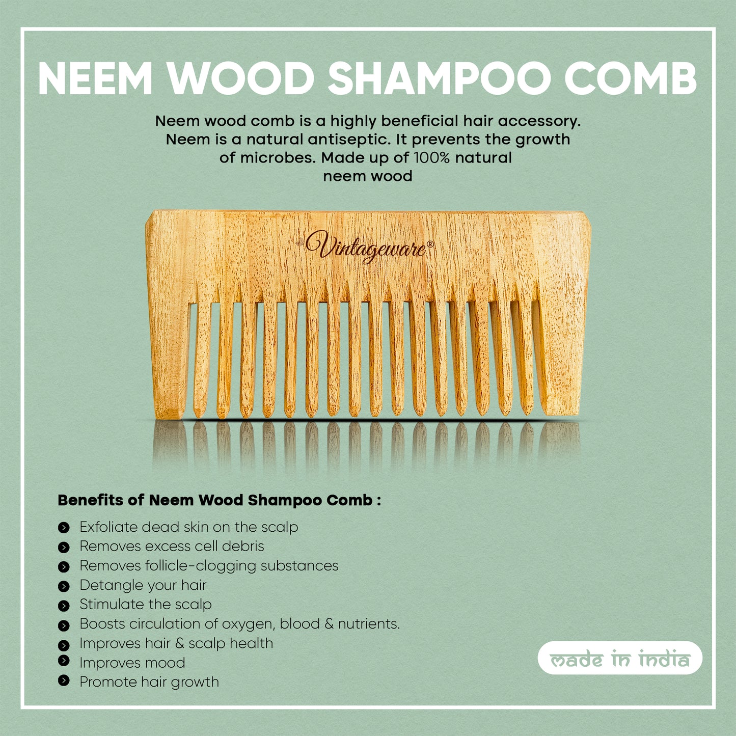 neem wooden comb