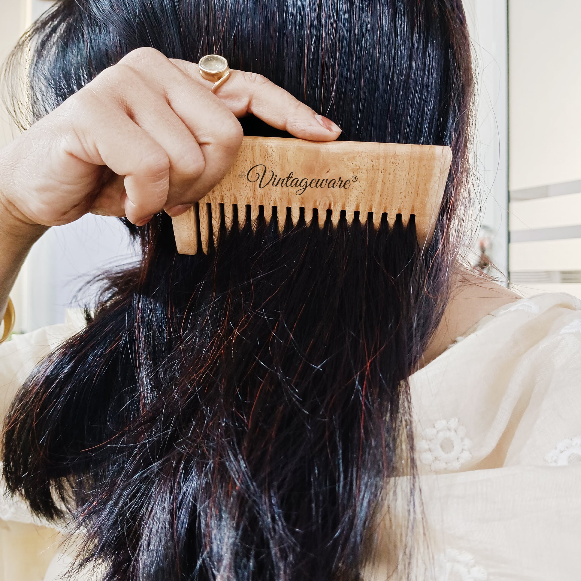 neem wooden comb for women