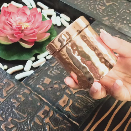 copper container with lid