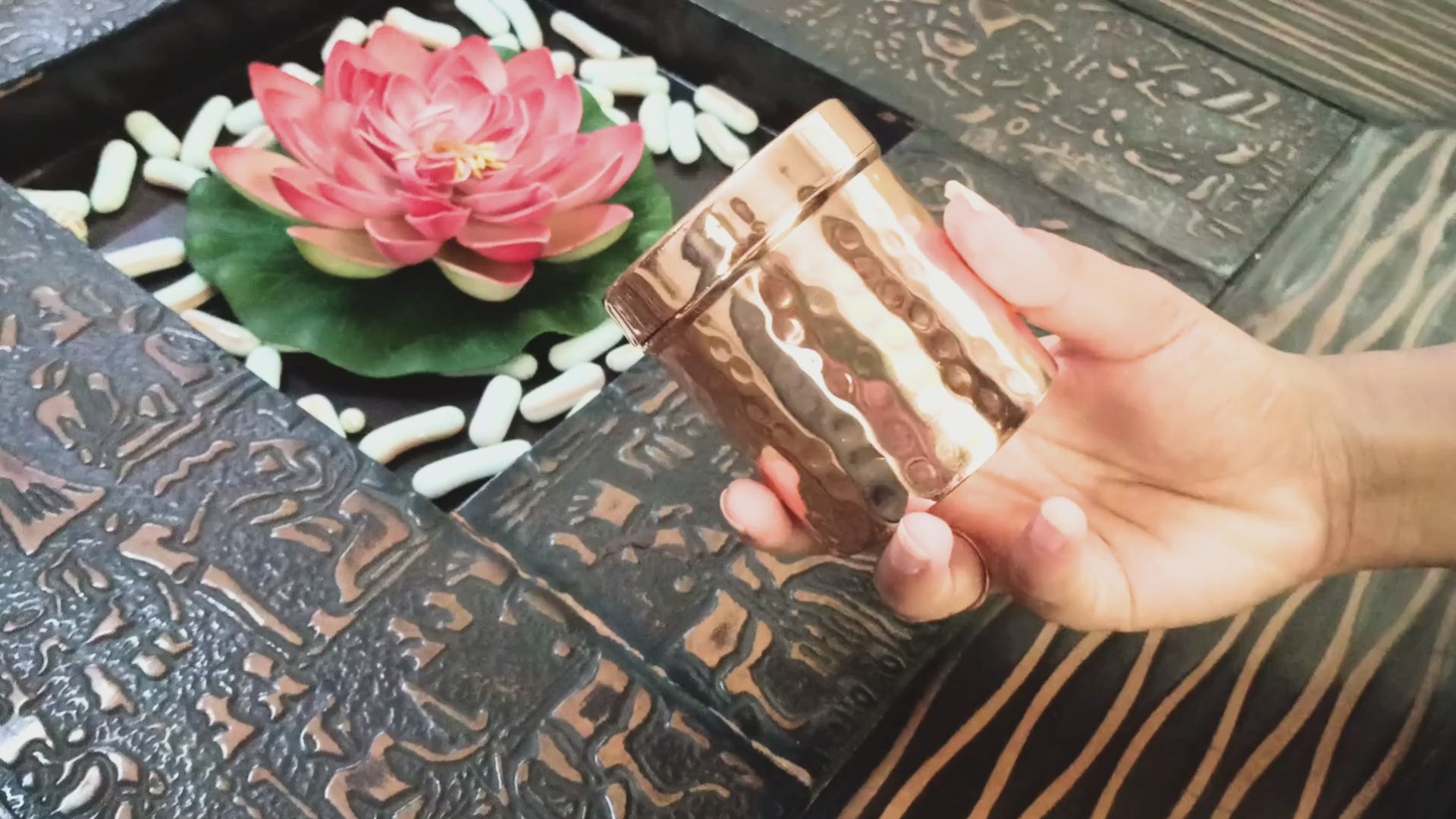 copper container with lid