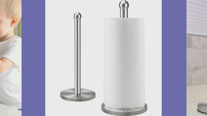 Vintageware® Premium Stainless Steel Tissue Paper Roll Holder For Kitchen, Bathroom & Home Use